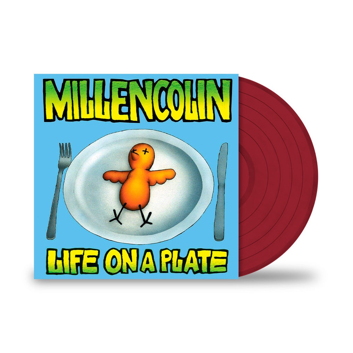 MILLENCOLIN LIFE ON A PLATE LP (Limited Edition Only 300 made Opaque Apple Red Vinyl)