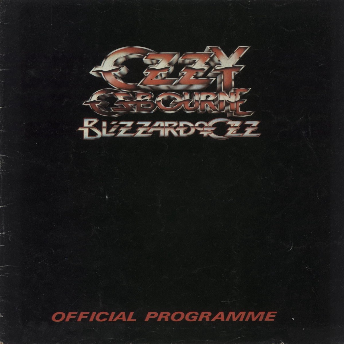 Ozzy Osbourne Blizzard Of Ozz Colour Poster – EX UK Tour programme