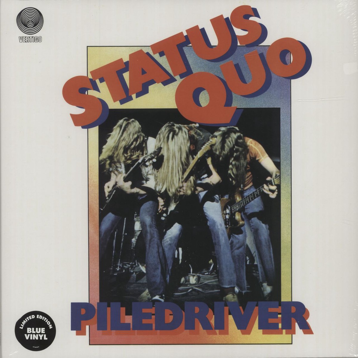 Status Quo Piledriver – Blue Vinyl Sealed UK Vinyl LP
