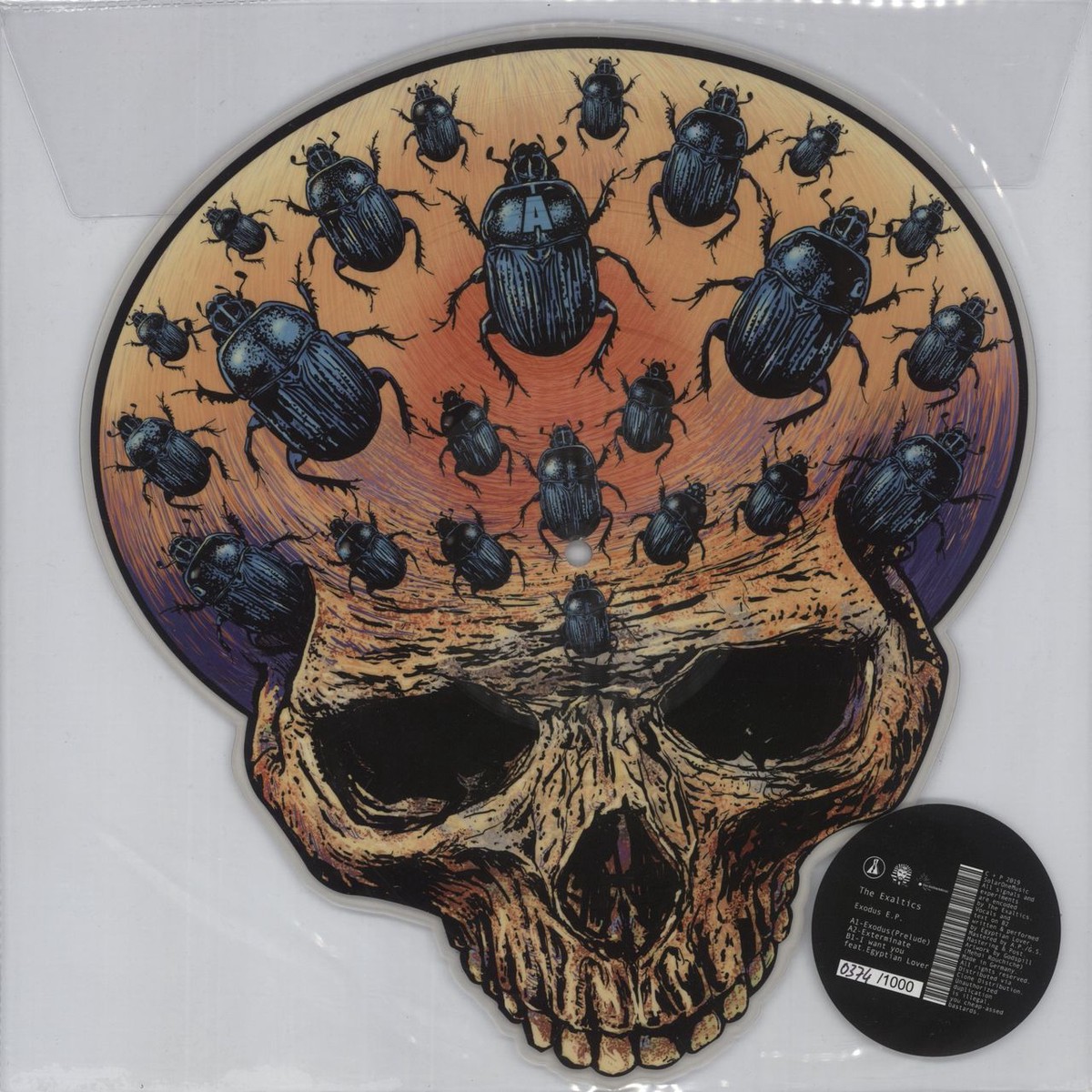 The Exaltics Exodus EP – Skull Shaped Picture Disc German Shaped picture disc