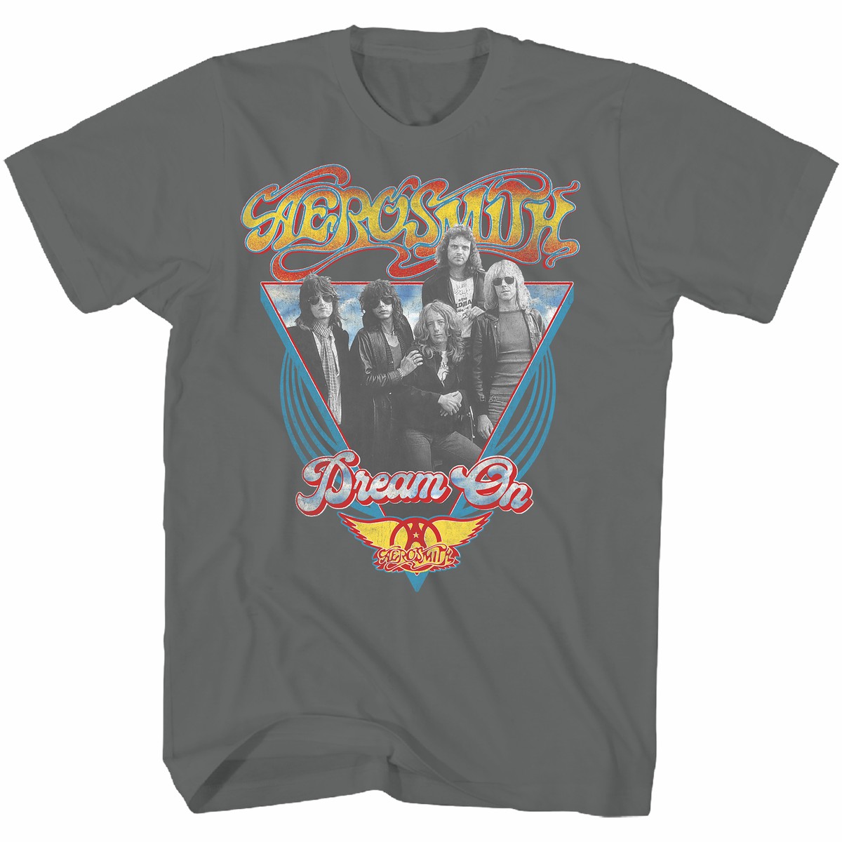 AEROSMITH CHRC DREAM ON TRIANGLE T-SHIRT