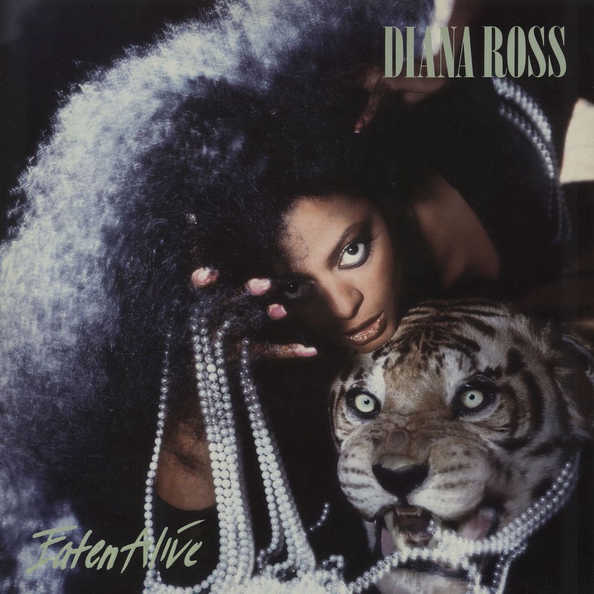 Diana Ross Eaten Alive – Promo stickered UK Vinyl LP
