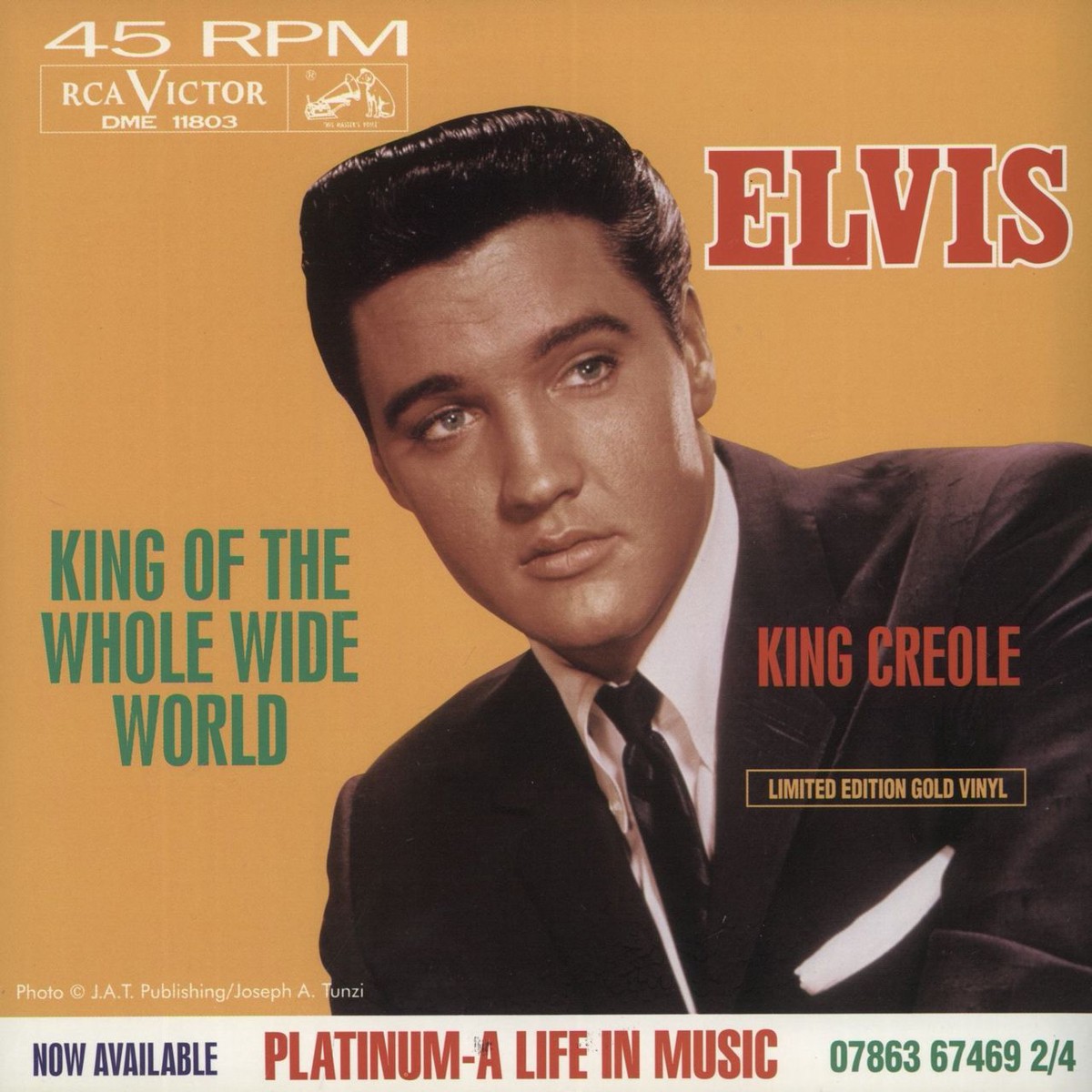 Elvis Presley King Of The Whole Wide World King Creole US 7 vinyl