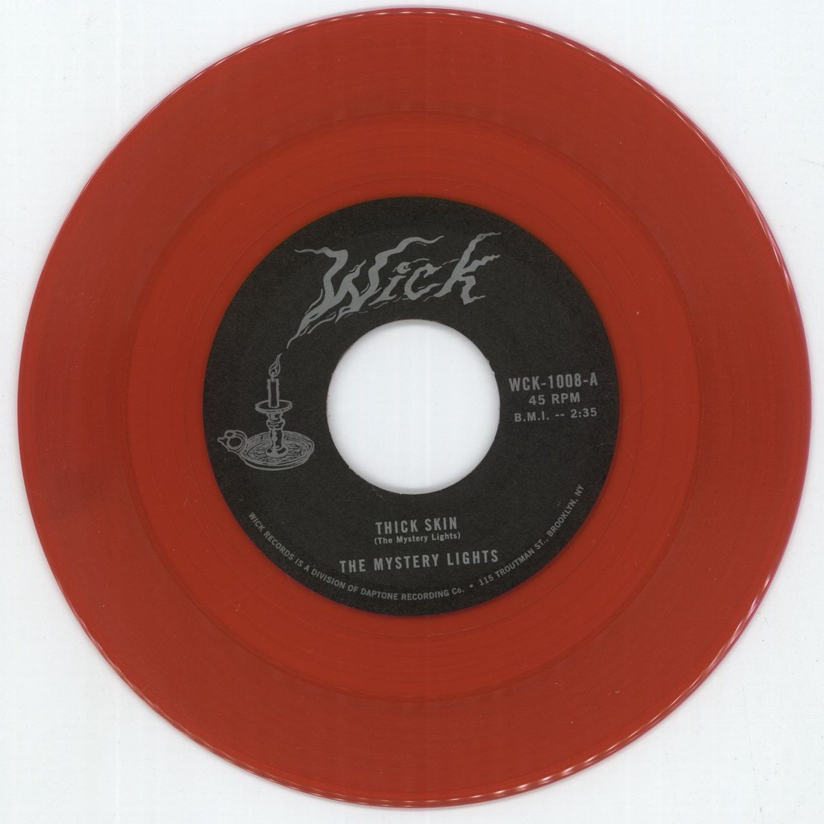 The Mystery Lights Thick Skin – Red Vinyl US 7 vinyl