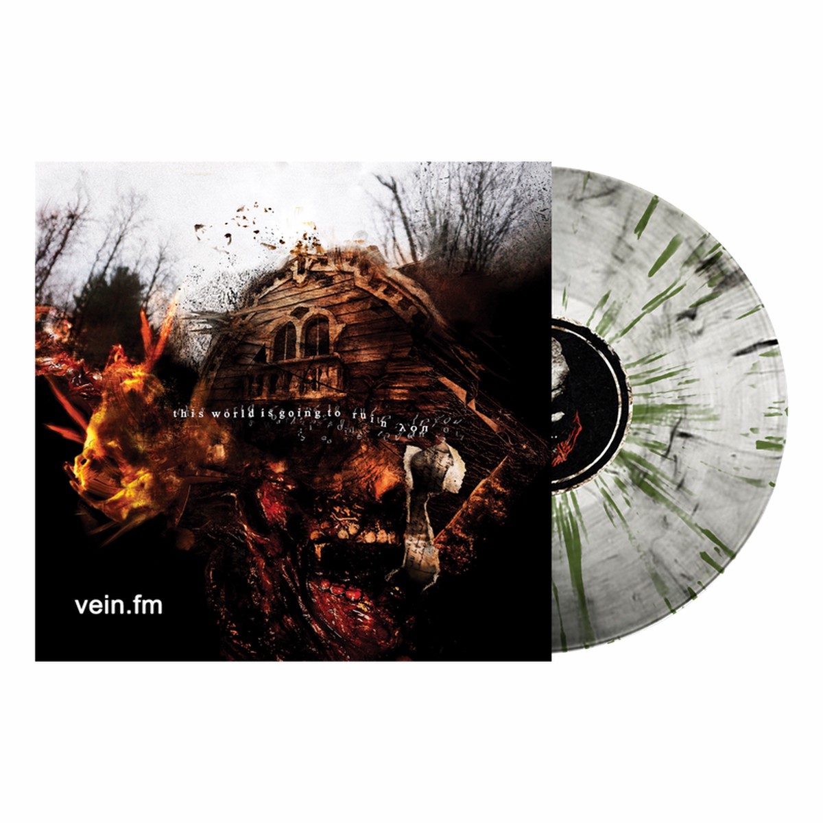 VEINFM THIS WORLD IS GOING TO RUIN YOU LP (Clear w Black Smoke Green Splatter Vinyl)