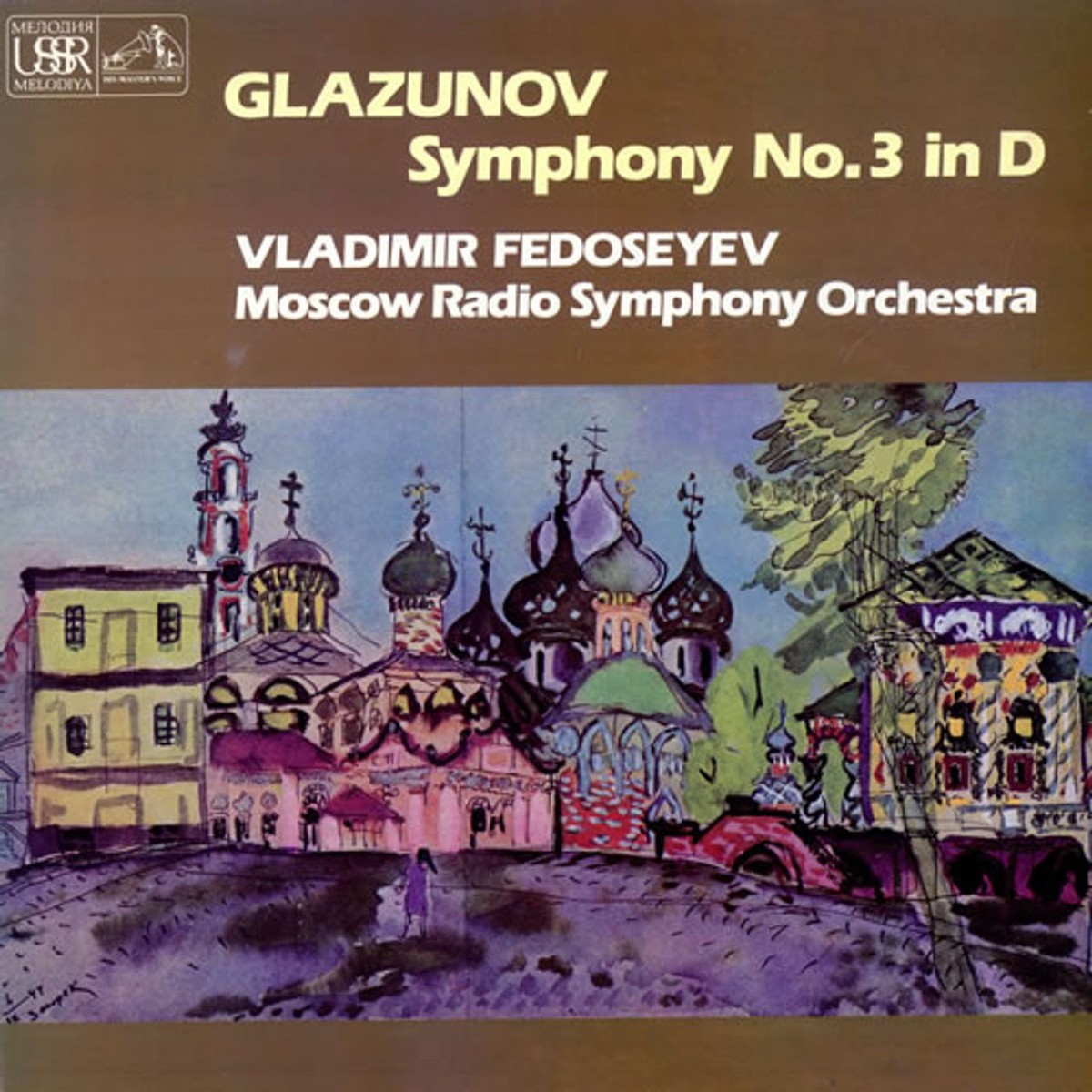 Alexander Konstantinovich Glazunov Symphony No 3 In D UK Vinyl LP