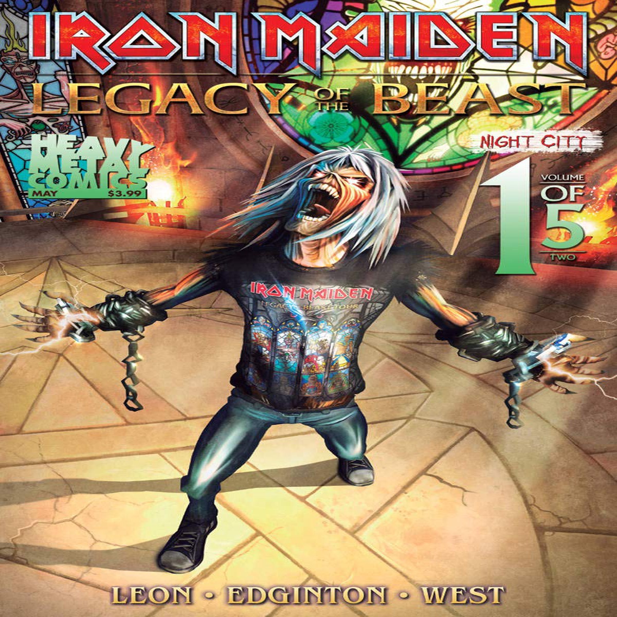 IRON MAIDEN LEGACY OT BEAST VOL 2 NIGHT CITY 1 (Cover A Casas) COMIC BOOK