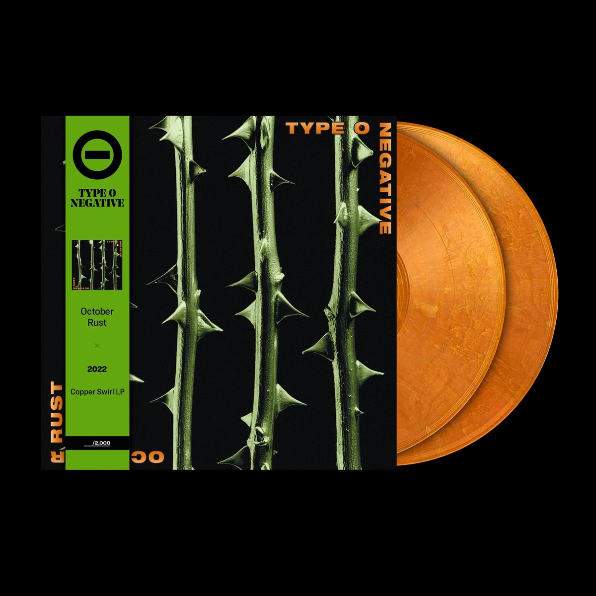 TYPE O NEGATIVE OCTOBER RUST 2LP (Revolver Exclusive Copper Pearlescent Swirl Vinyl)