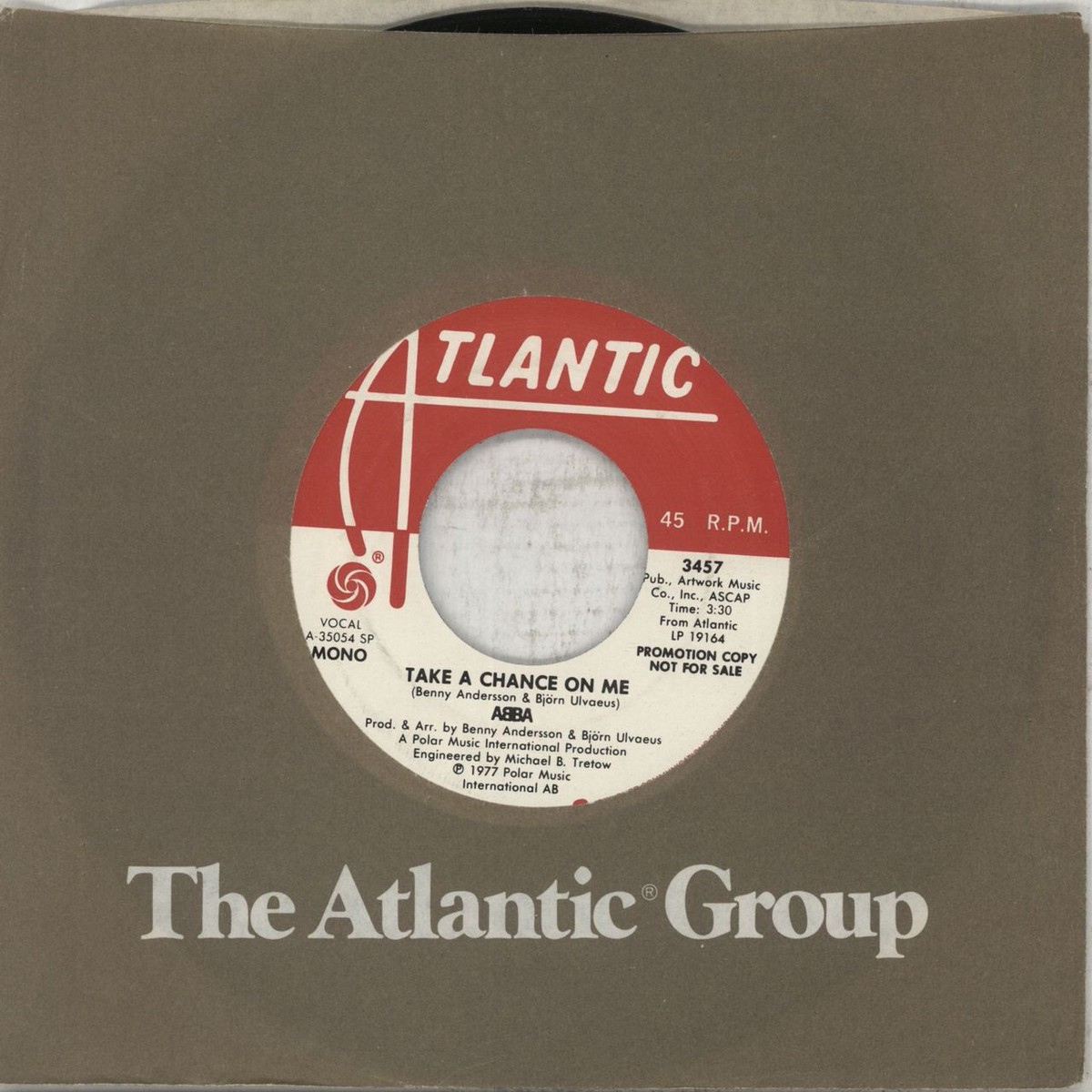 Abba Take A Chance On Me - Promo US Promo 7 vinyl