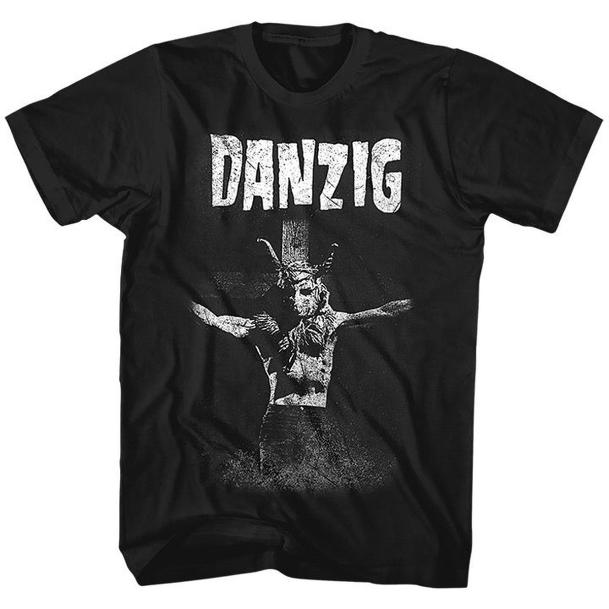 DANZIG SKULLMAN ON CROSS T-SHIRT