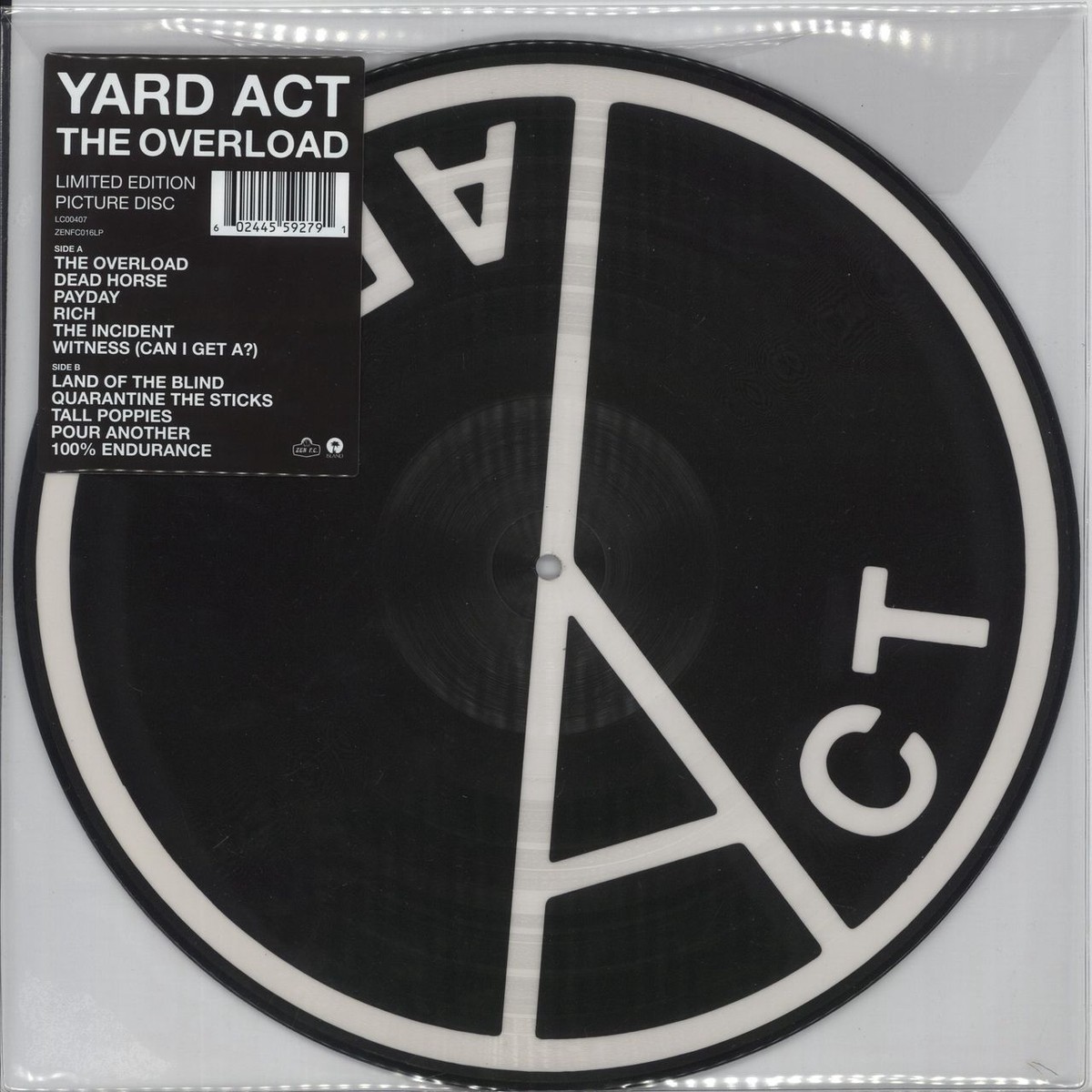 Yard Act The Overload - Autographed Fanzine UK Picture disc LP