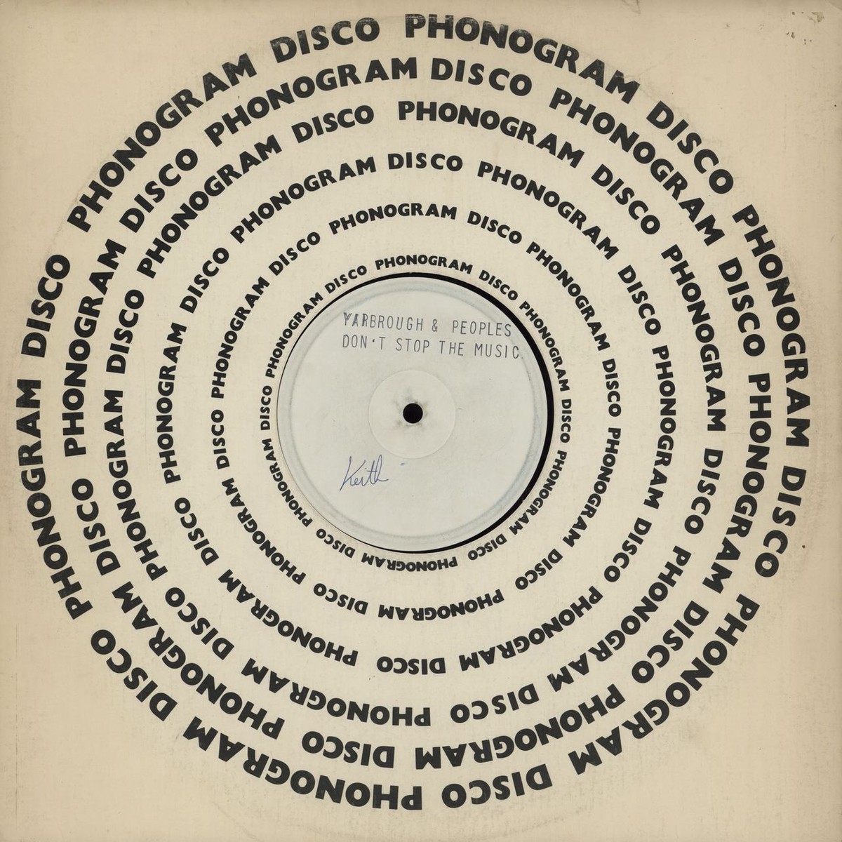 Yarbrough Peoples Dont Stop The Music - Test pressing UK 12 vinyl
