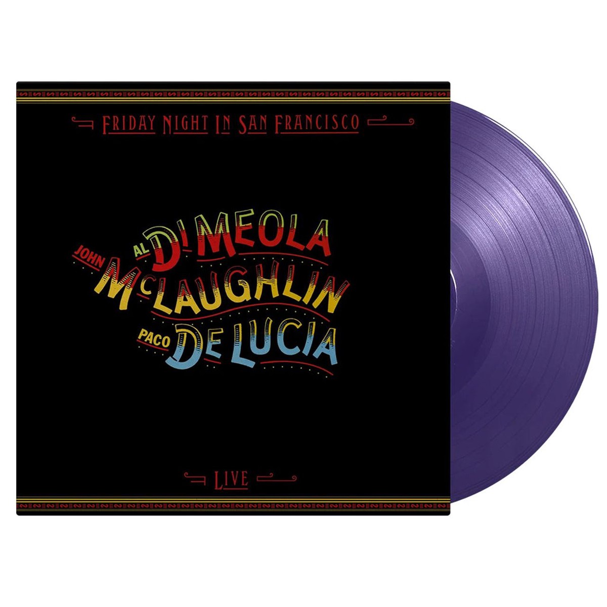 John McLaughlin Al DiMeola Paco De Lucia Friday Night in San Francisco - 180 Gram Purple Vinyl UK Vinyl LP