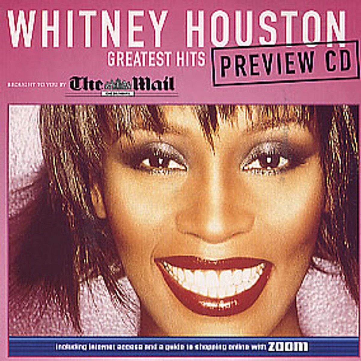 Whitney Houston Greatest Hits Preview CD UK Promo CD single