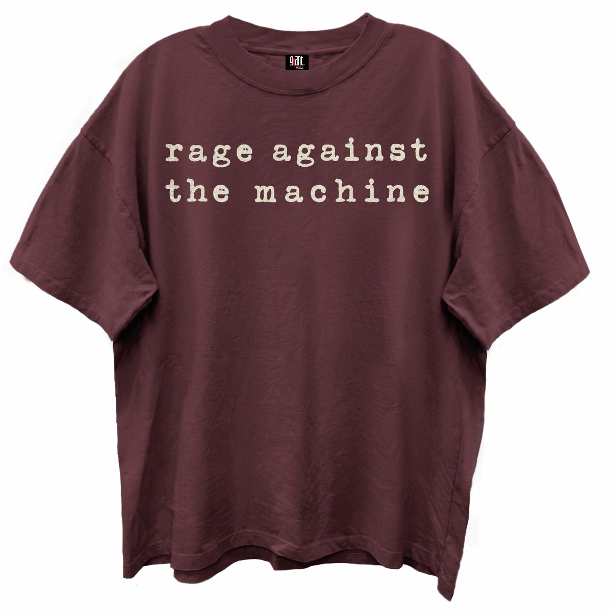 RAGE AGAINST THE MACHINE LOGOGIANT VINTAGEVINTAGE MAHOGANY T-SHIRT