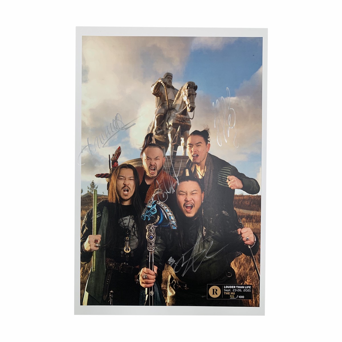 THE HU X REVOLVER X LOUDER THAN LIFE - SIGNED FESTIVAL POSTER