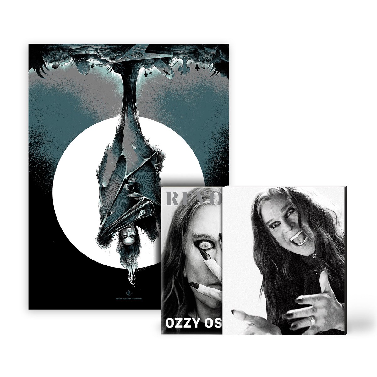 REVOLVER x OZZY OSBOURNE BUNDLE 2 ALT COVER SLIPCASE W EXCLUSIVE HAND-NUMBERED PRINT ONLY 100 AVAILABLE