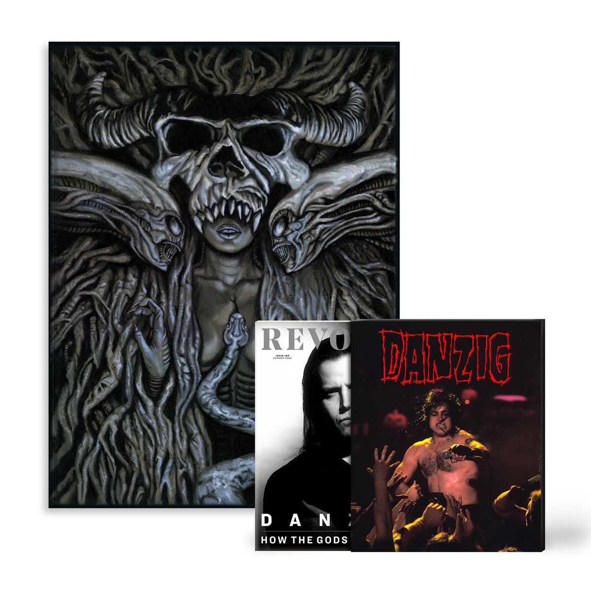 REVOLVER x DANZIG COLLECTORS BUNDLE HAND-NUMBERED SLIPCASE W PAUL ROMANO PRINT - ONLY 200 AVAILABLE