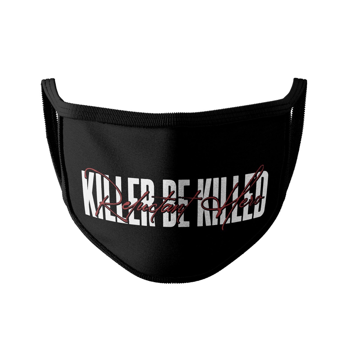 KILLER BE KILLED RELUCTANT HERO - MASK w FILTERS EAR GROMMETS