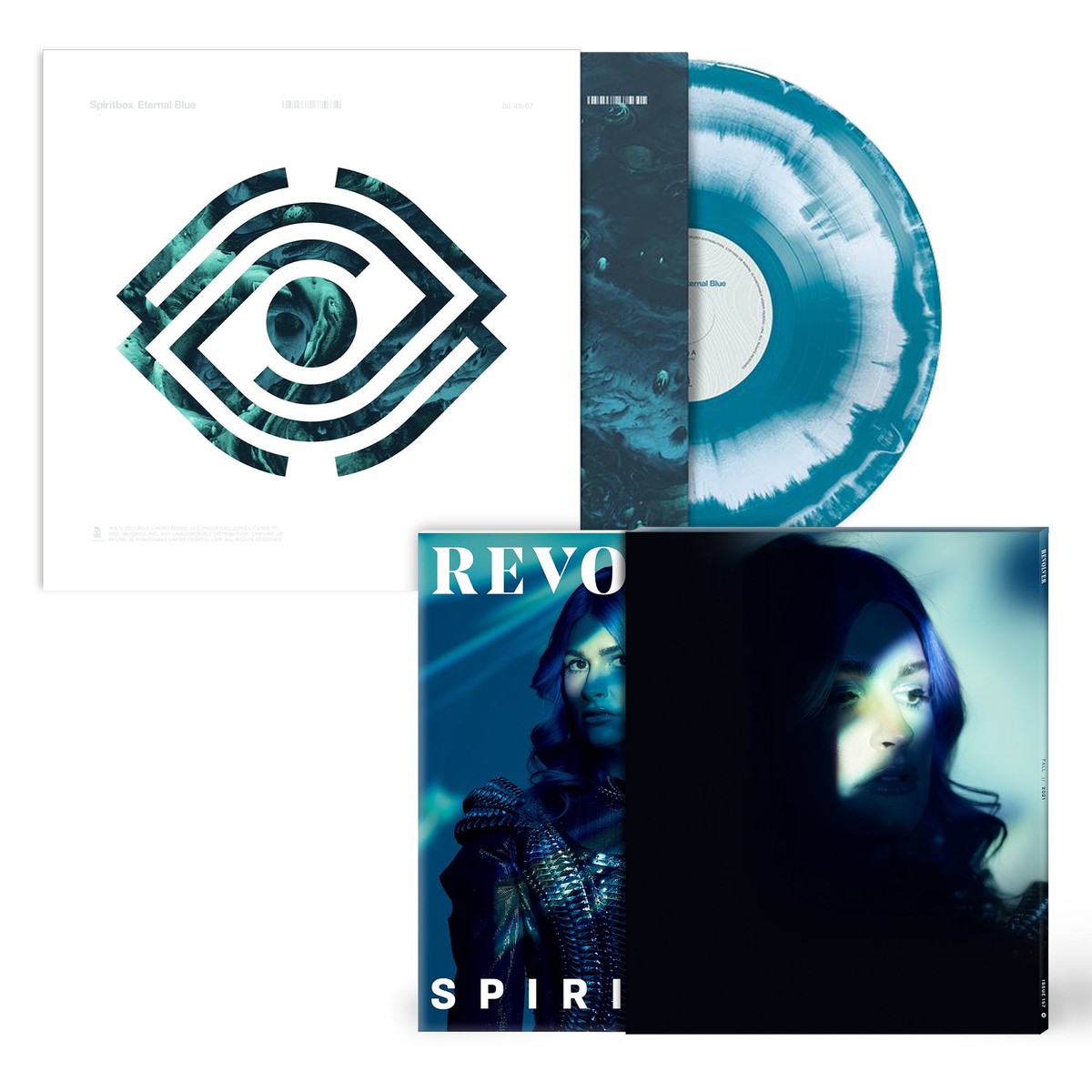 REVOLVER x SPIRITBOX FALL 2021 ISSUE HAND-NUMBERED SLIPCASE WITH ETERNAL BLUE BLUE SMUSH LP - ONLY 100 AVAILABLE