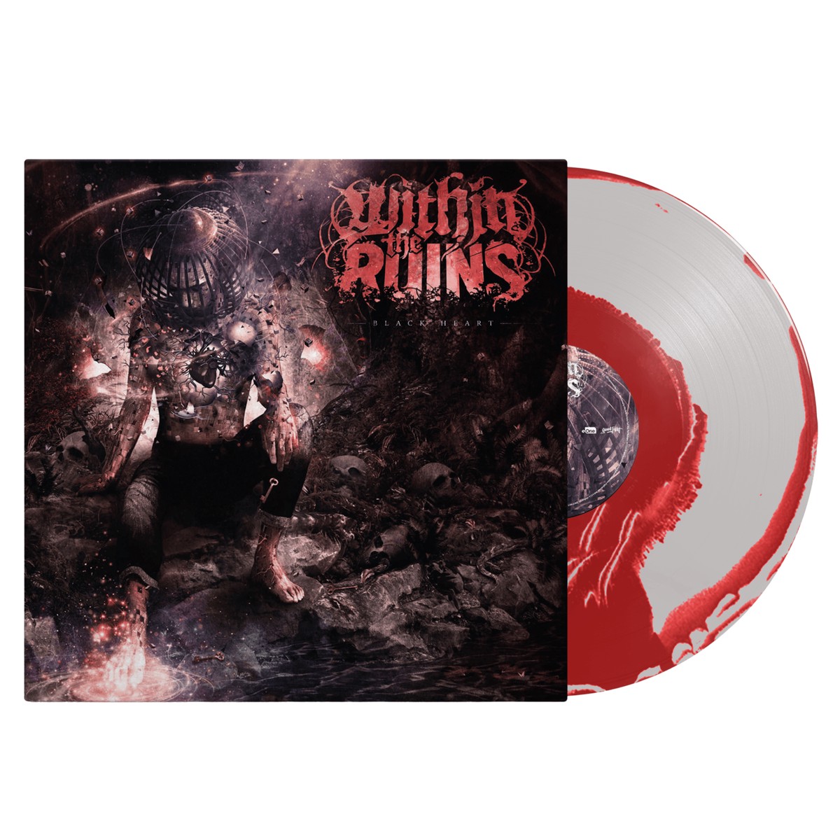 WITHIN THE RUINS BLACK HEART LP (Opaque Red and Silver Swirl Vinyl)