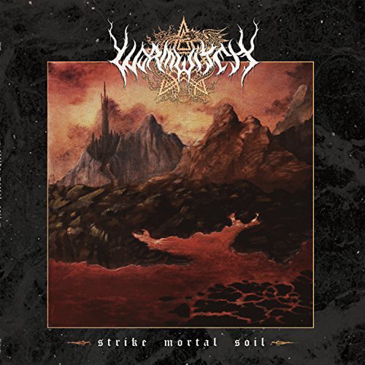 WORMWITCH STRIKE MORTAL SOIL LP (Lightning Bolt Blue wBlack Specks Vinyl)