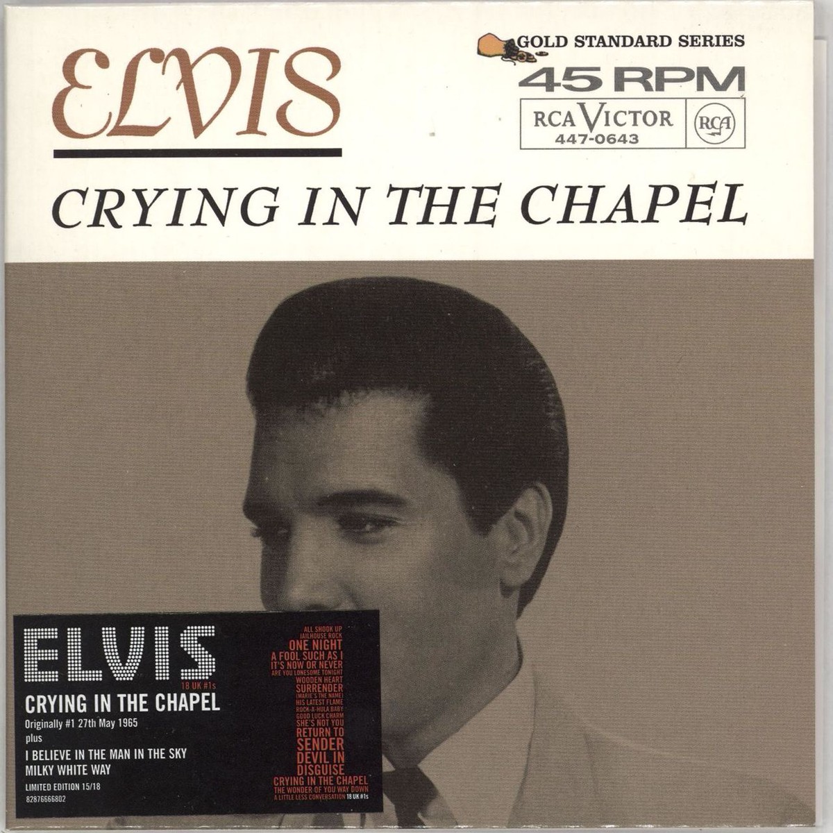 Elvis Presley Crying In The Chapel UK CD single