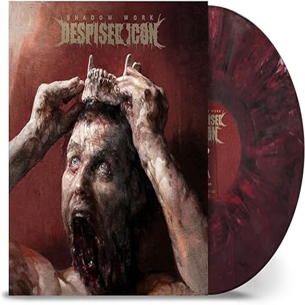 Despised Icon Shadow Work - Red Black White Marbled Vinyl - Sealed UK Vinyl LP