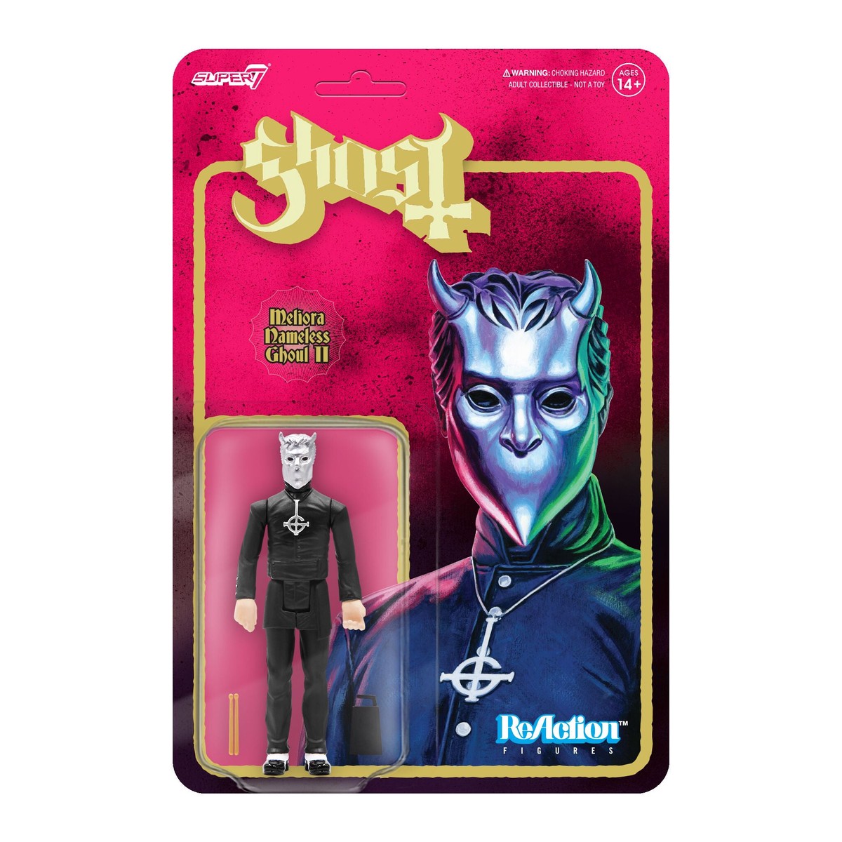 GHOST NAMELESS GHOULS REACTION FIGURE WAVE 2- MELIORA GHOUL (COWBELL DRUMSTICKS)