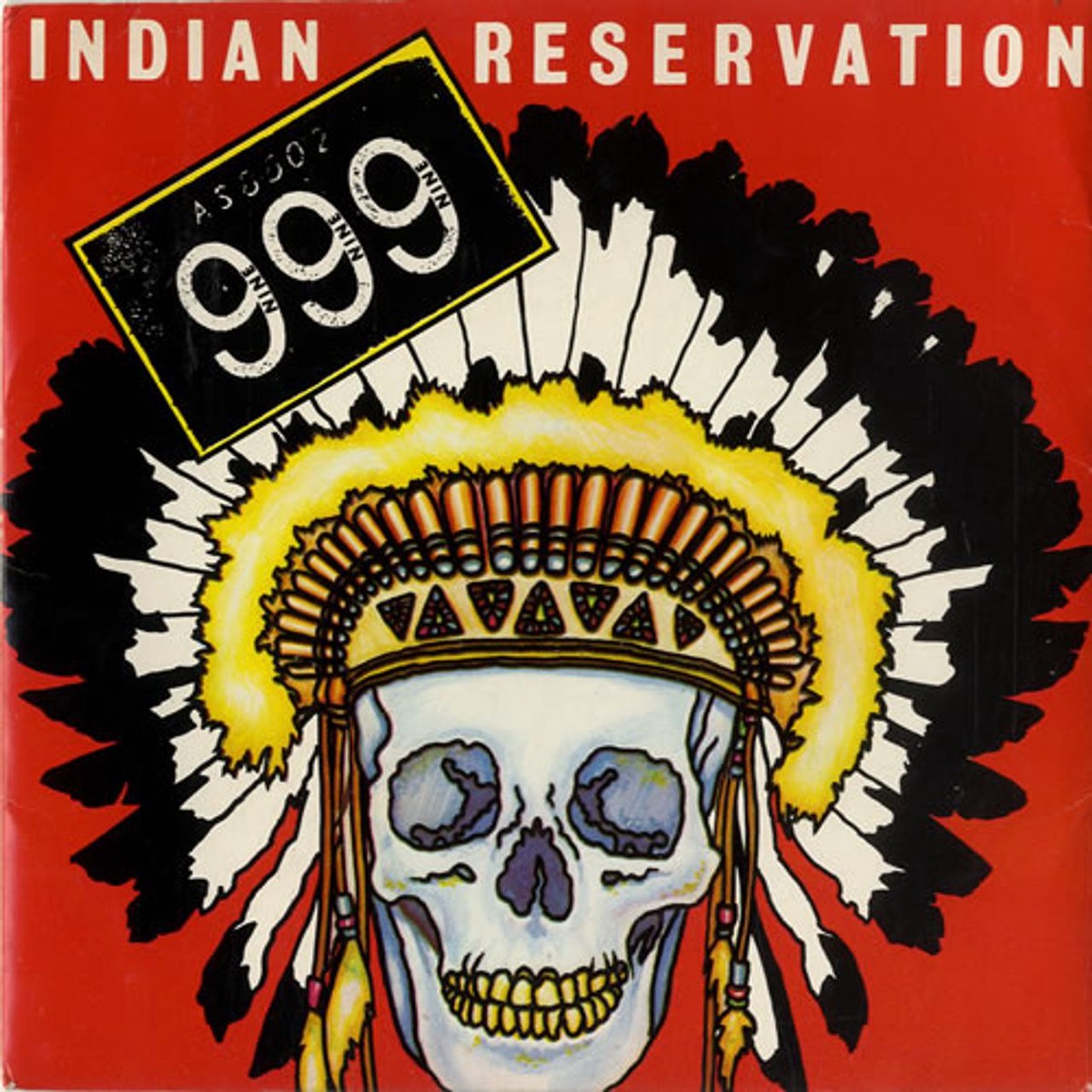 999 Indian Reservation - Black vinyl UK 7 vinyl