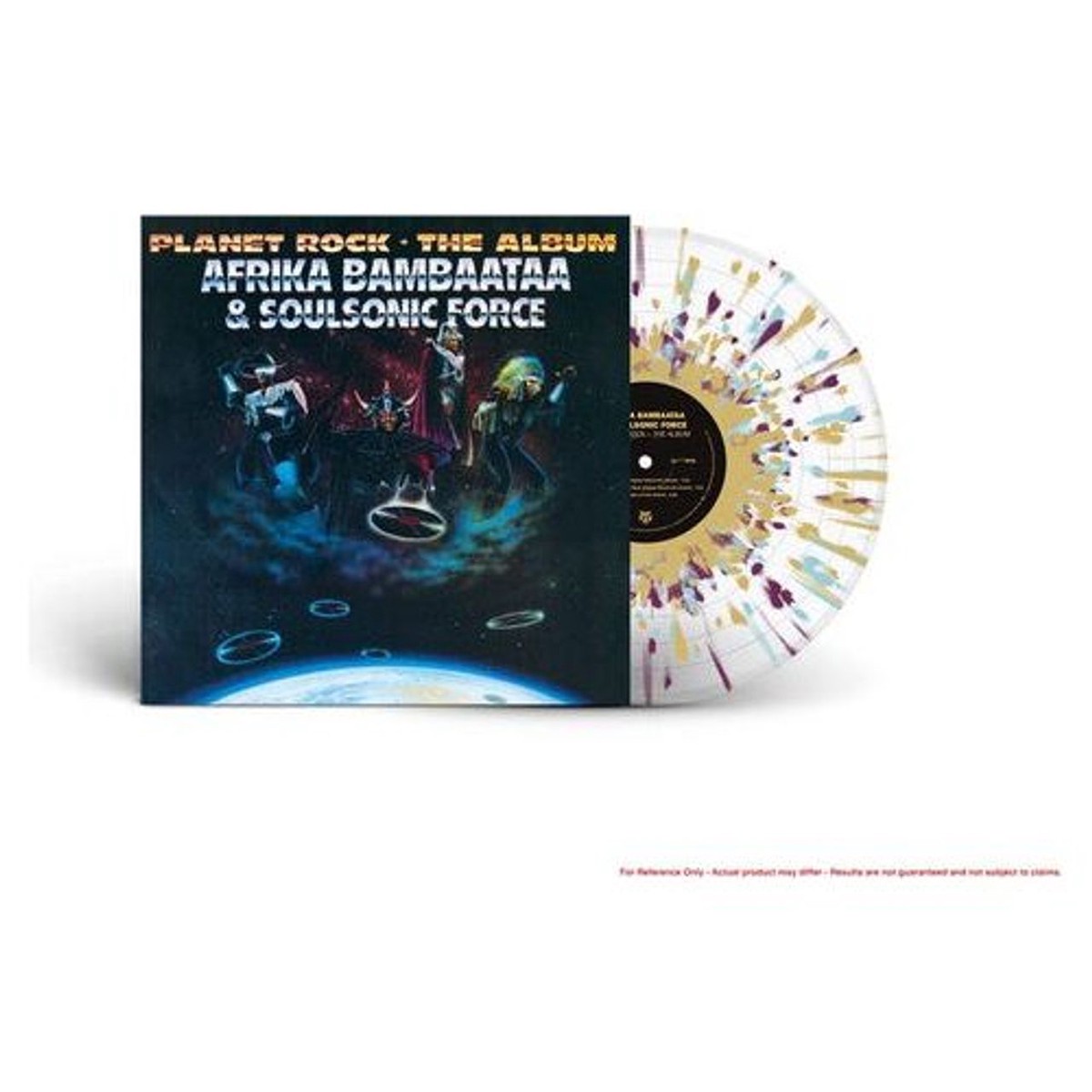 Afrika Bambaataa Planet Rock The Album - Clear with Blue Purple Gold Splatter Vinyl - Sealed US Vinyl LP
