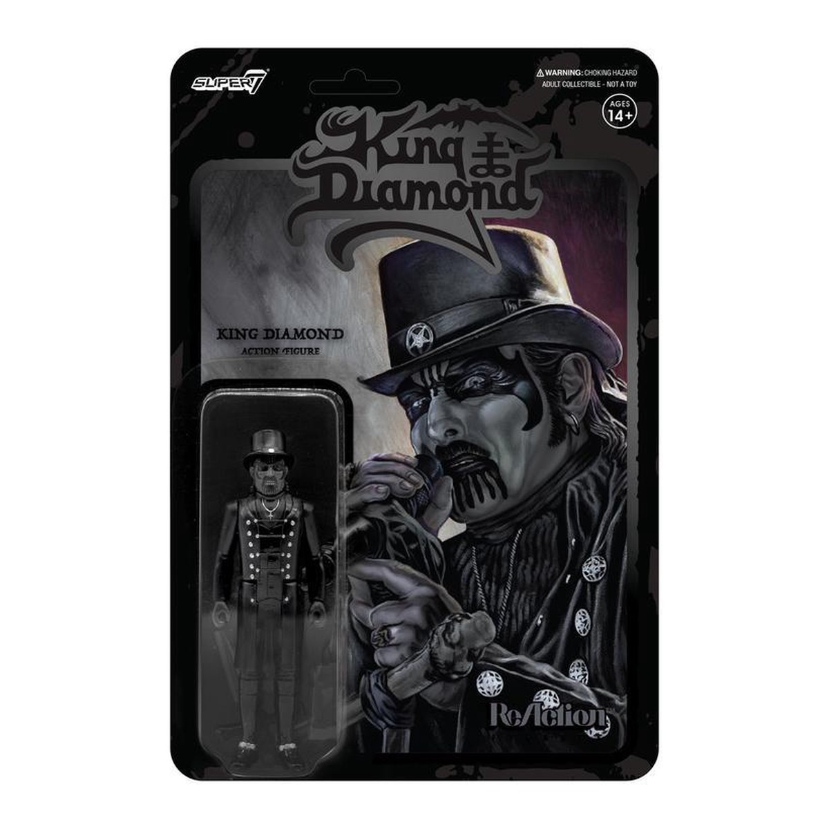KING DIAMOND REACTION FIGURE TOP HAT MIDNIGHT BLACK METAL