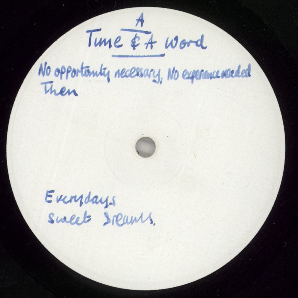 Yes Time And A Word - Test Pressing UK Vinyl LP