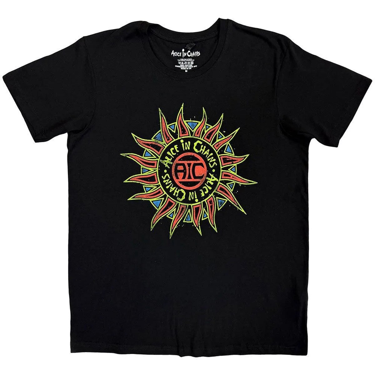 Alice In Chains - Sun Logo (Black) Medium T-Shirt