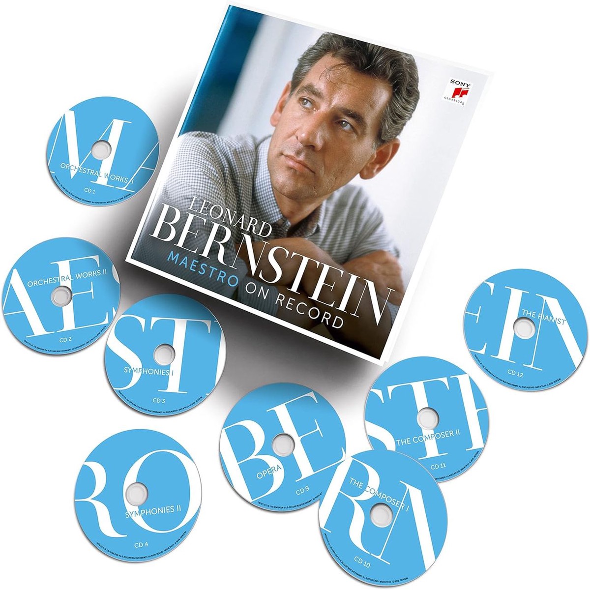 Leonard Bernstein Maestro On Record - Remastered 12-CD Hardback Deluxe Edition - Sealed UK Cd album box set