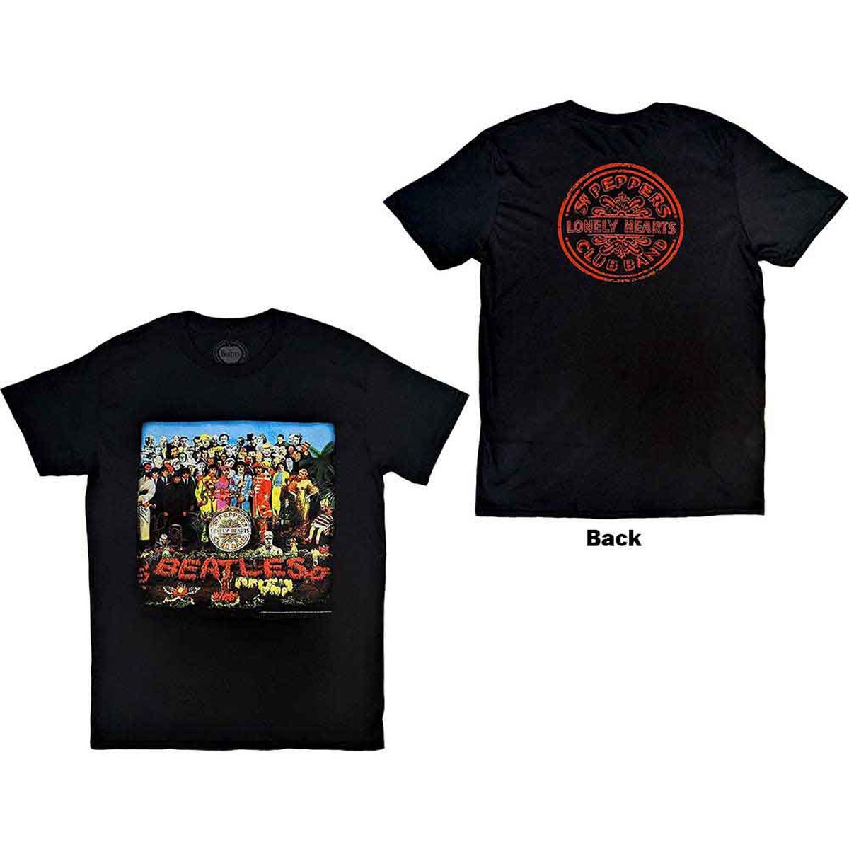 Beatles - Vtge Sgt Pepper (Black) Small T-Shirt