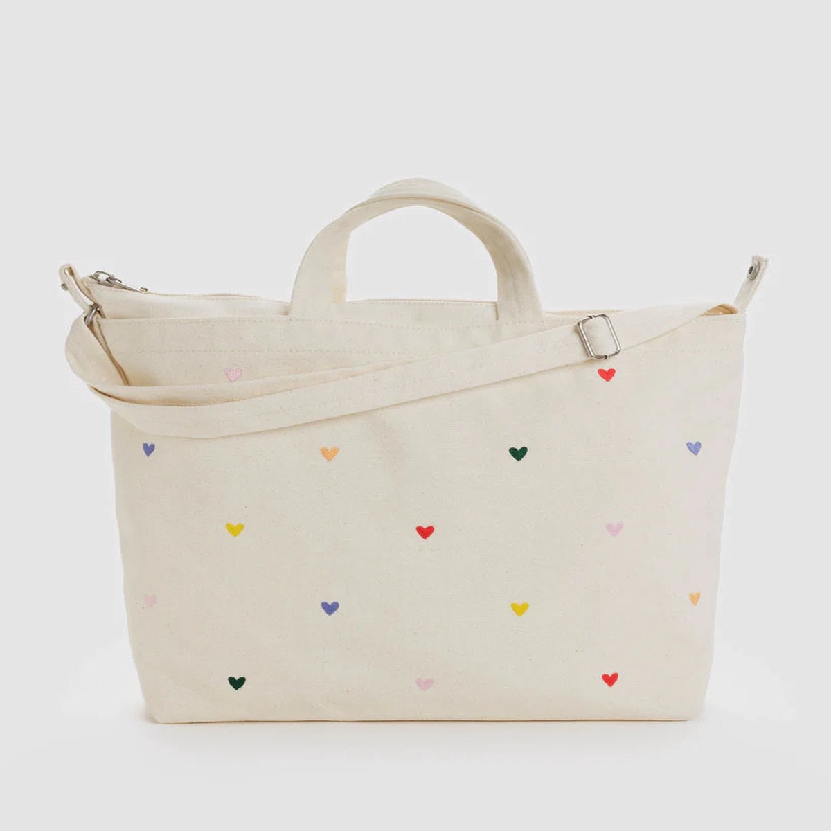 Horizonal - Embroidered Heart - Baggu Duck Tote (Canvas)
