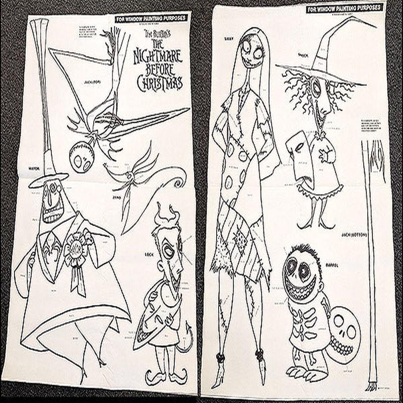 Nightmare Before Christmas Coloring Display