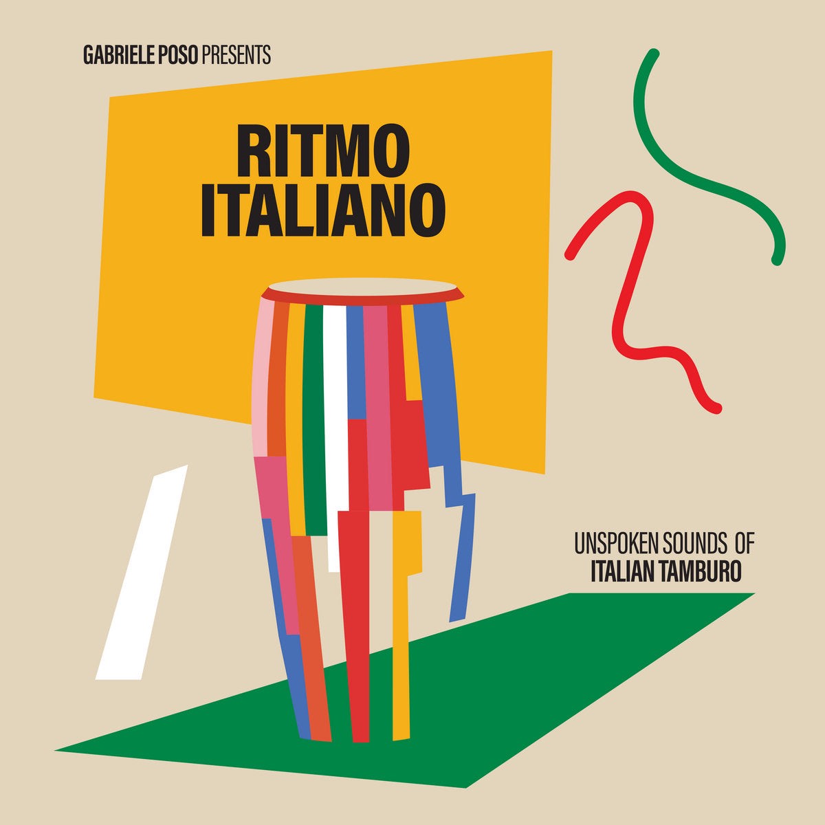 Ritmo Italiano Unspoken Sounds of Italian Tamburo (Vinyl LP Black)